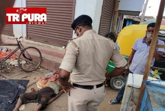 Unknown Dead Body with bloodshed was recovered from Maharajganj Bazar area Unknown Dead Body with bloodshed was recovered from Maharajganj Bazar area
